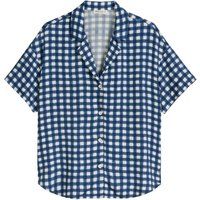 Kurzärmliges Pyjama-Oberteil mit Vichy-Karo