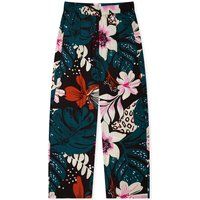 Bunte Loungehose mit Tropenmuster