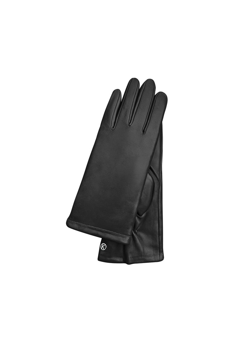 Elegante schwarze Lederhandschuhe