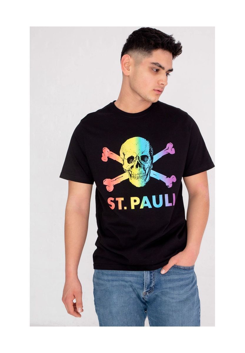 St. Pauli Totenkopf Grafik T-Shirt