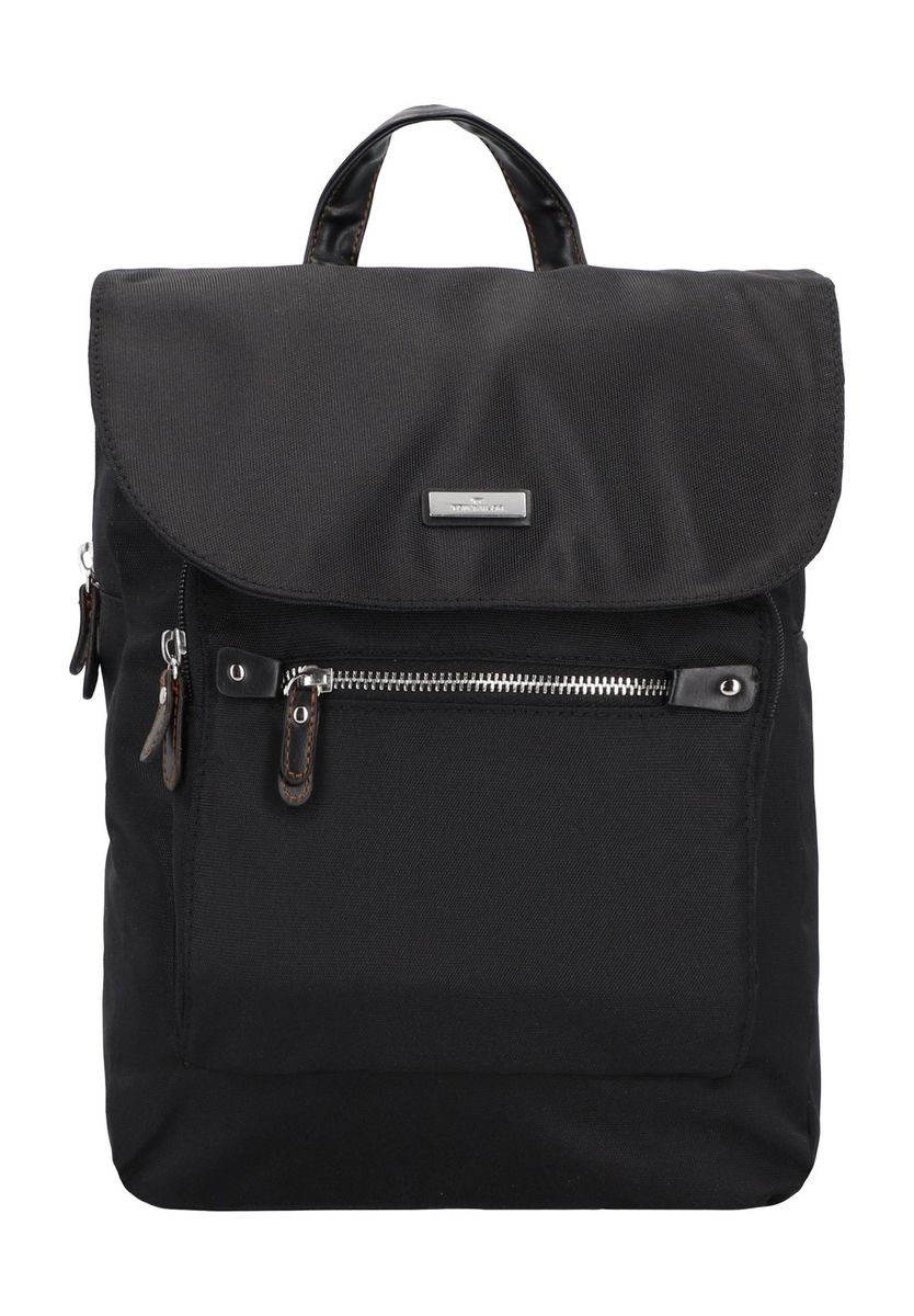 Rucksack mit Klappe und Fronttasche Rina