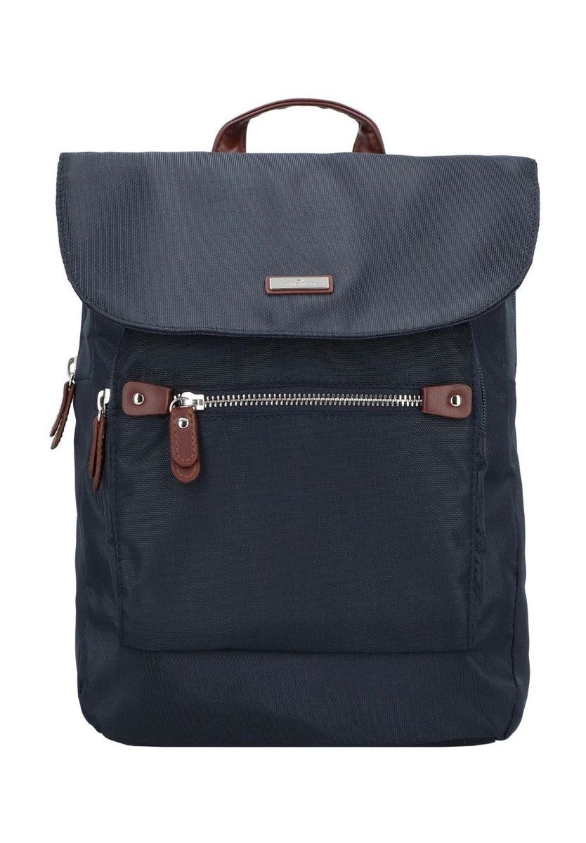 Moderner Rucksack mit Überschlag und Taschen