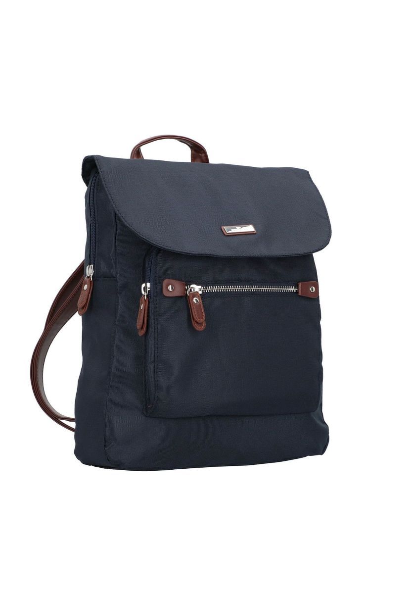 Moderner Rucksack mit Überschlag und Taschen