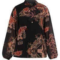 Elegante Schluppenbluse mit Barockmuster