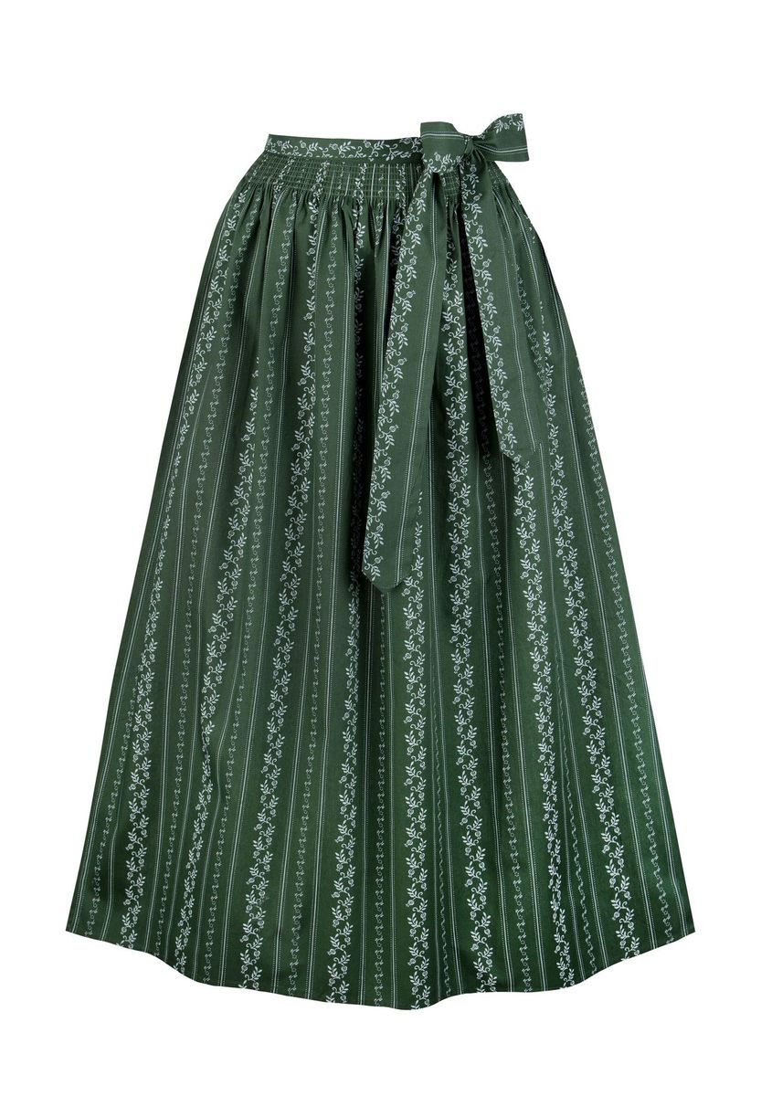 Traditionelle grüne Dirndlschürze mit Band