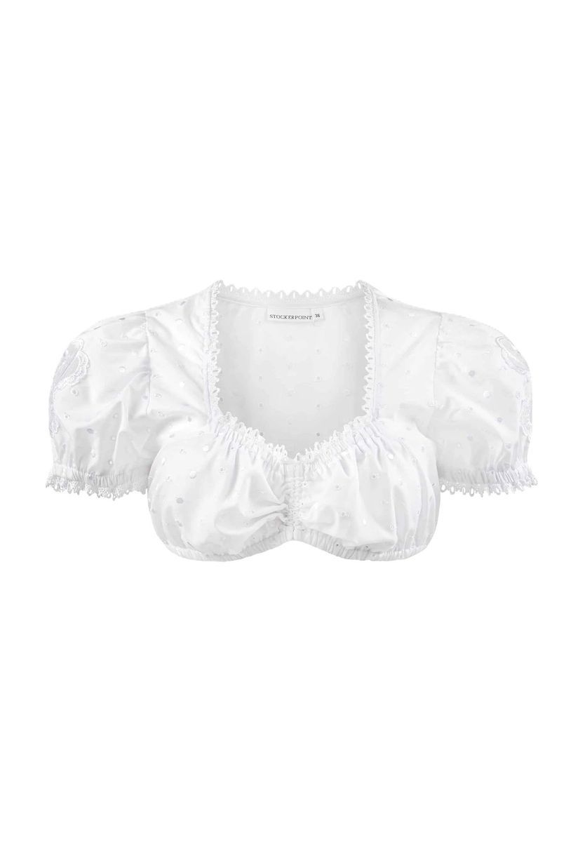 Traditionelle Dirndlbluse mit Spitze