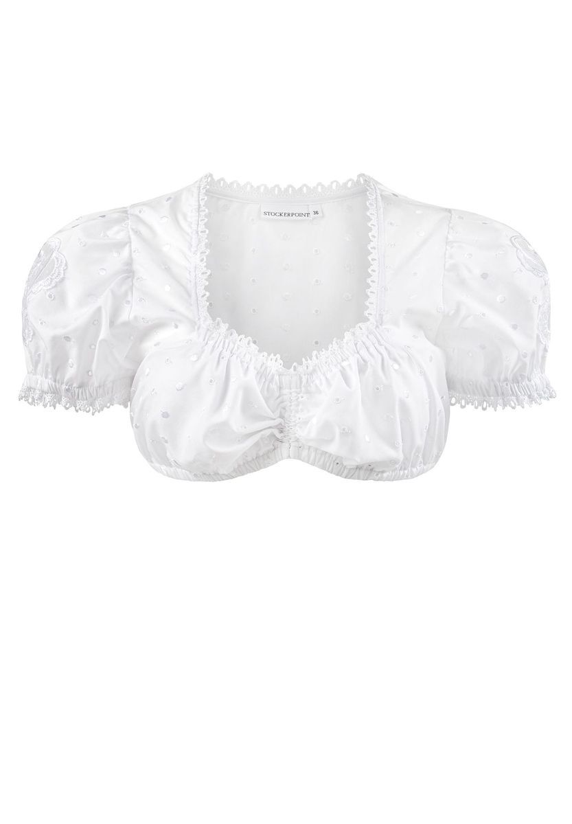 Traditionelle Dirndlbluse mit Spitze