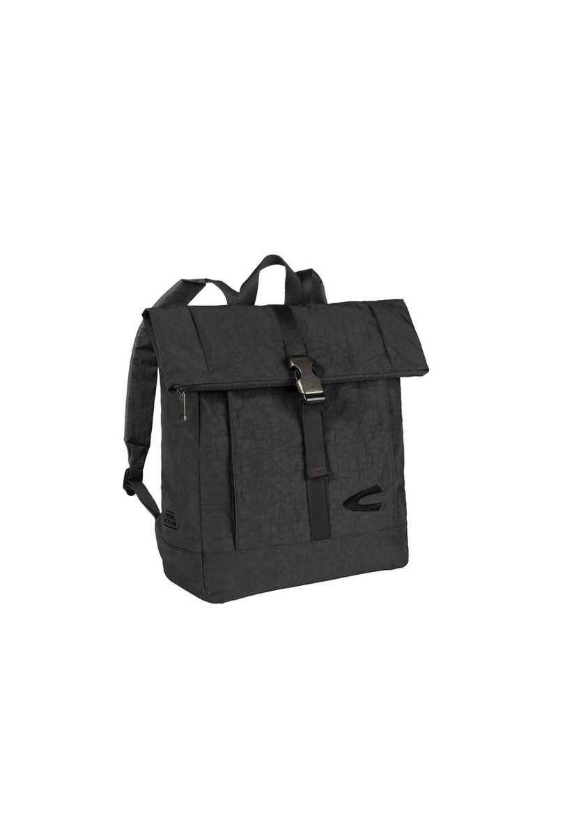 Moderner Überschlagrucksack in Schwarz