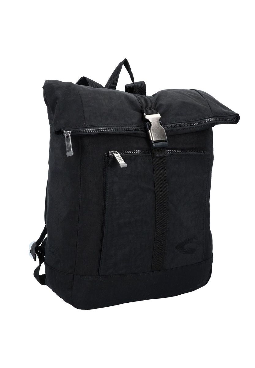 Moderner Überschlagrucksack in Schwarz