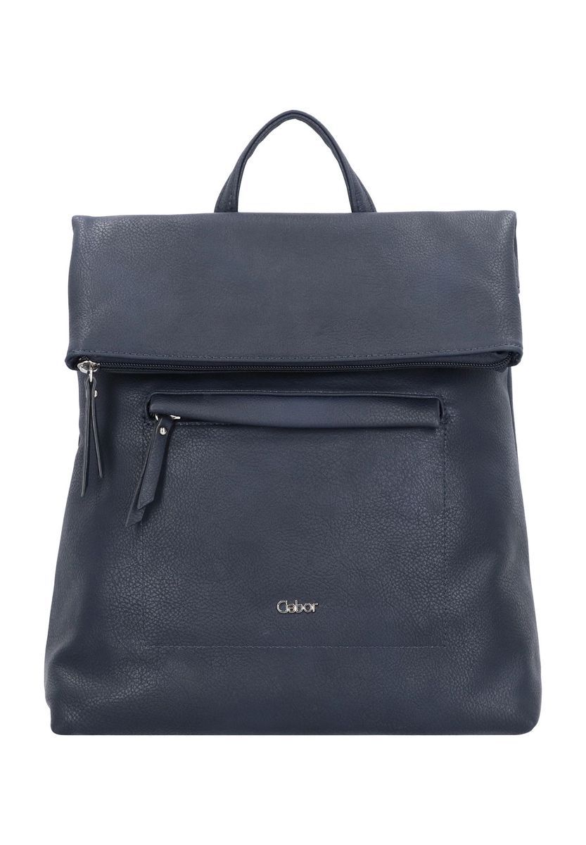 Stilvoller Rucksack aus Kunstleder mit Überschlag