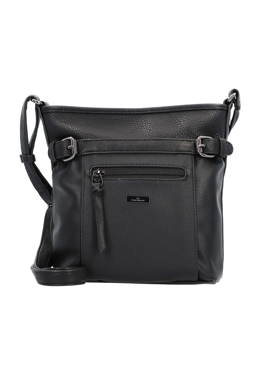 TOM TAILOR Umhängetasche, Kunstleder, uni, für Damen, schwarz, 99