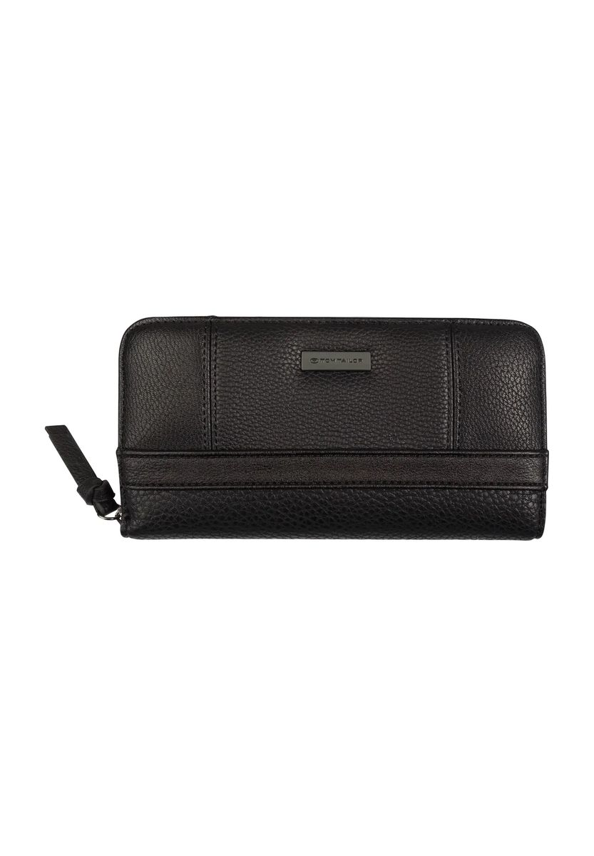 TOM TAILOR Geldbörse, Emblem, uni, für Damen, schwarz, 99