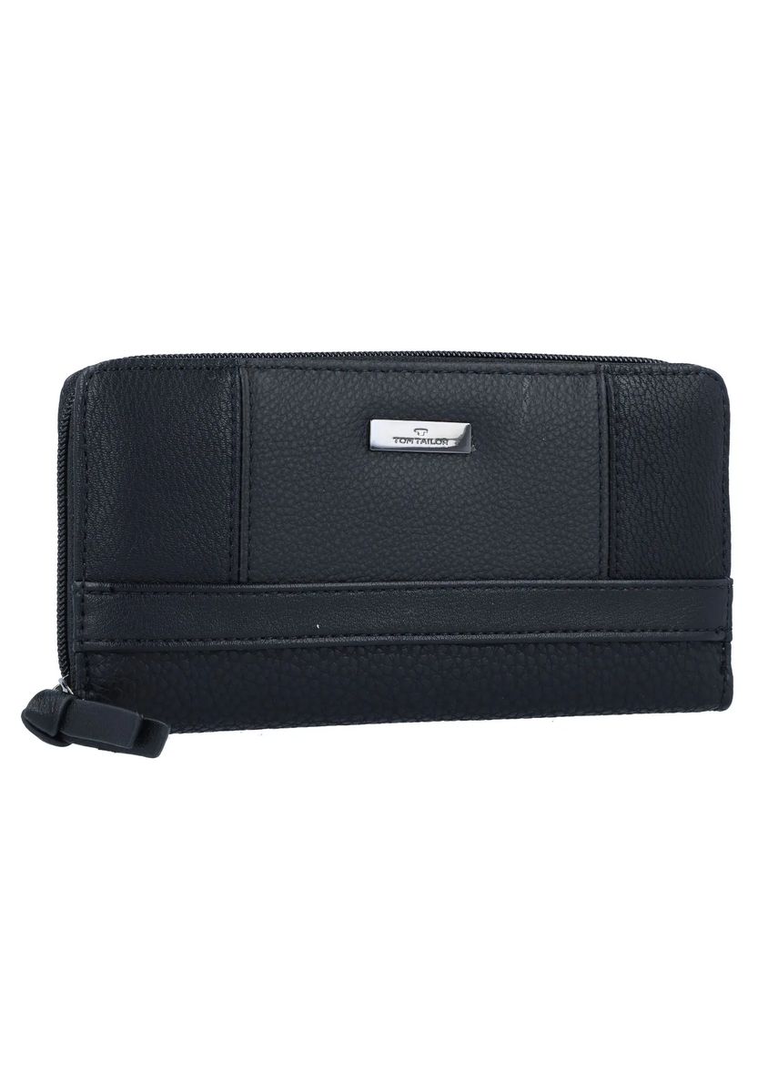 TOM TAILOR Geldbörse, Emblem, uni, für Damen, schwarz, 99