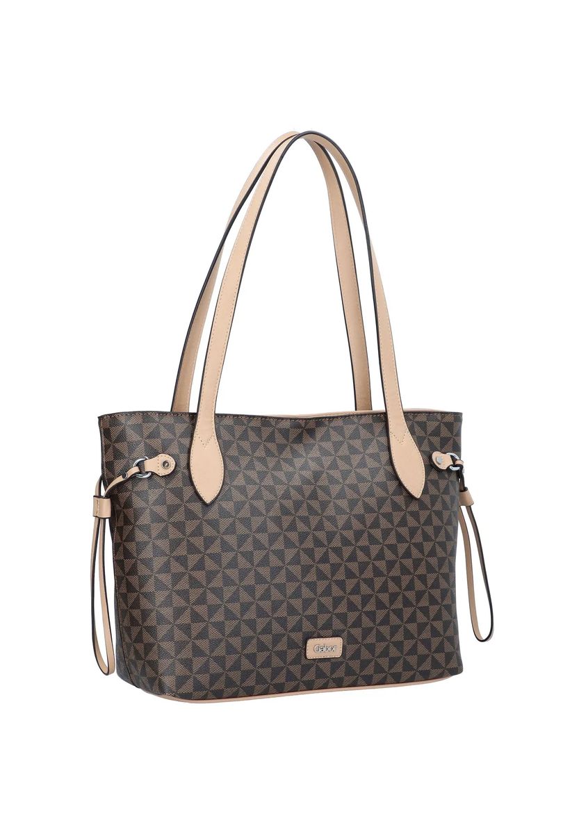 Gabor® Shopper, Emblem, Steckfach, für Damen, braun