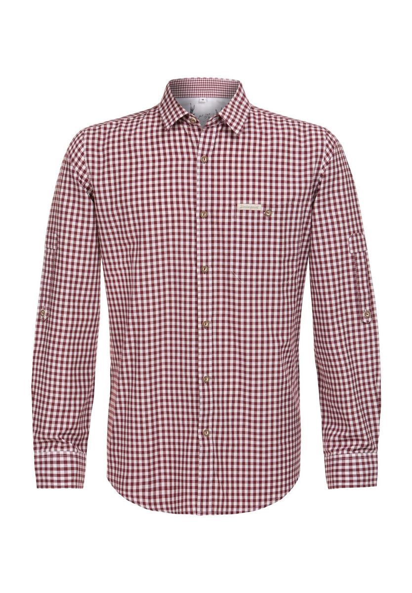 Traditionelles kariertes Langarmhemd