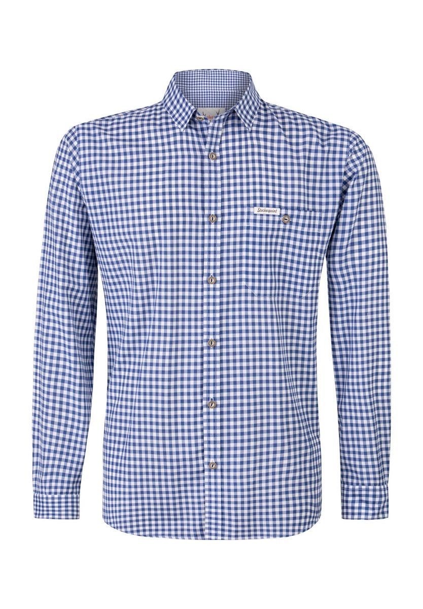 Klassisches Gingham Karo Baumwollhemd