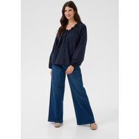 Bluse mit Rosettendetail am Ausschnitt