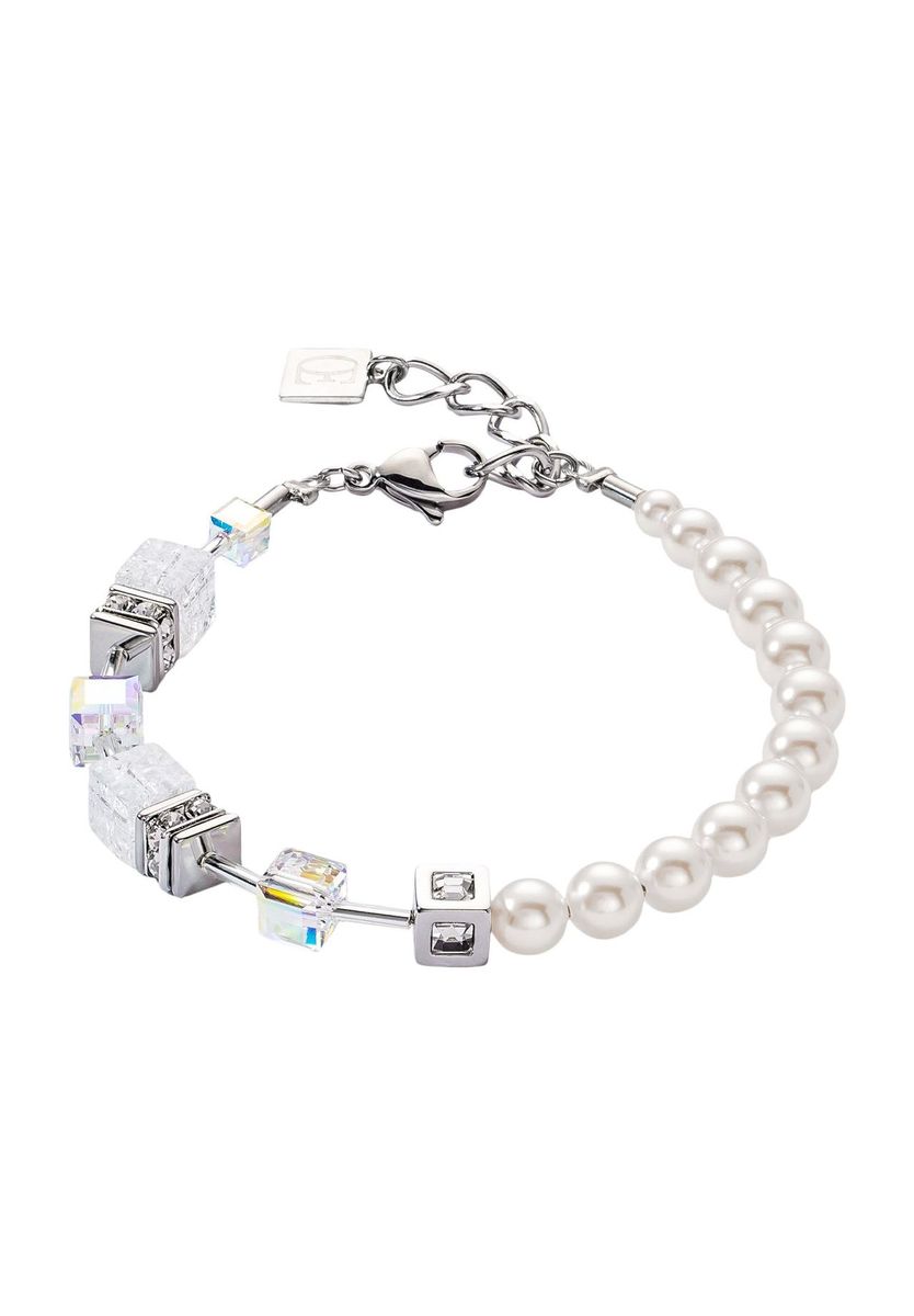 Kristall- und Perlen-Akzentarmband