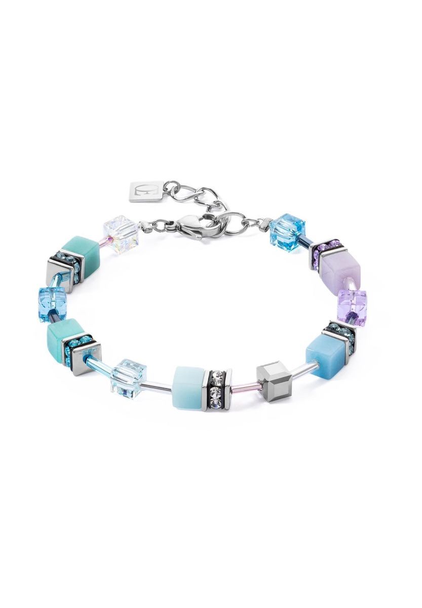 Pastell Kristall Würfel Perlenarmband