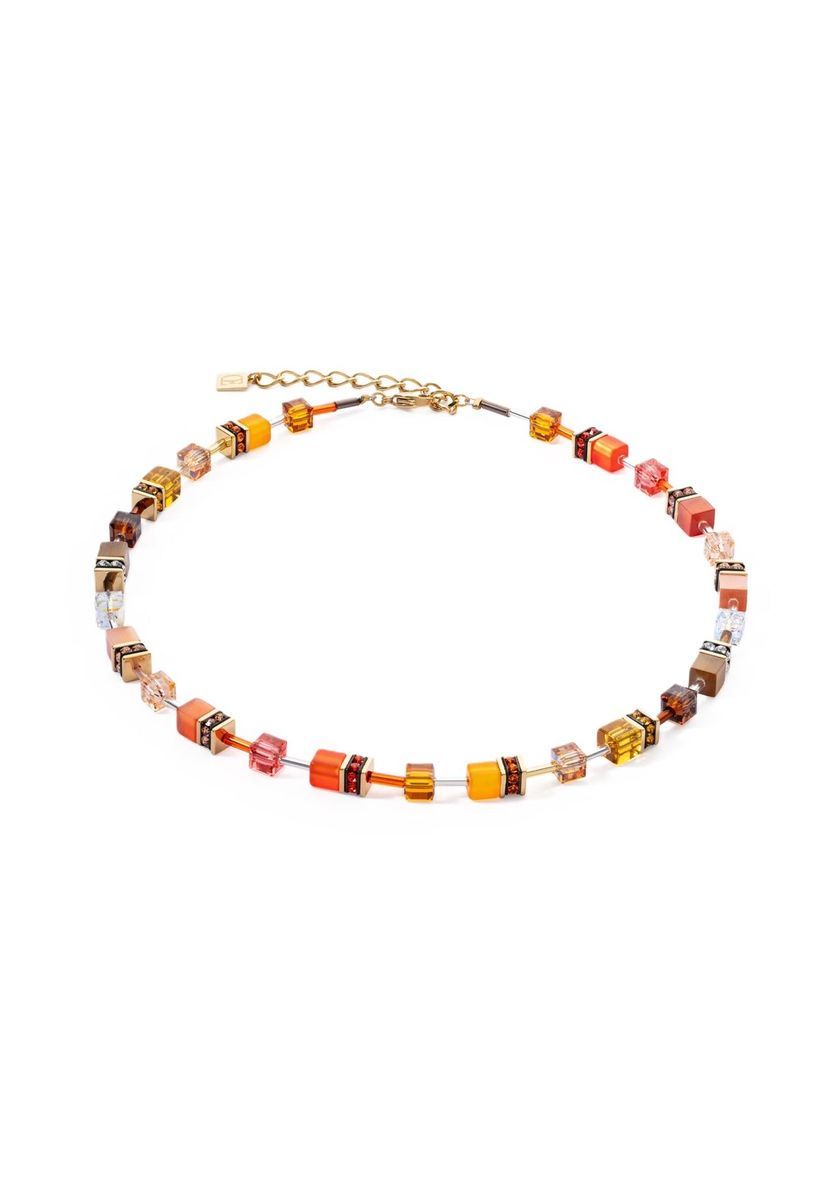 Würfelperlen Mehrfarbige Halskette