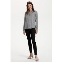 Bluse mit geometrischem Fächermuster