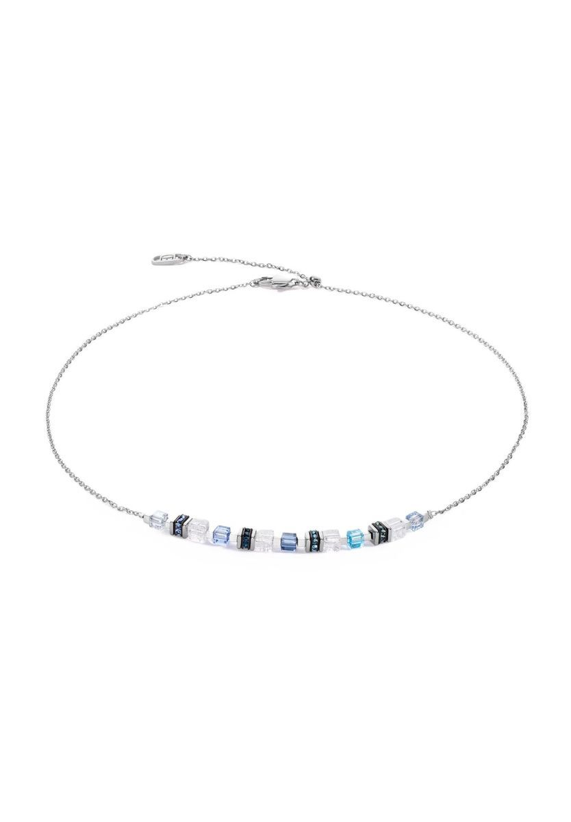 Elegante Halskette aus Kristall-Edelstahl