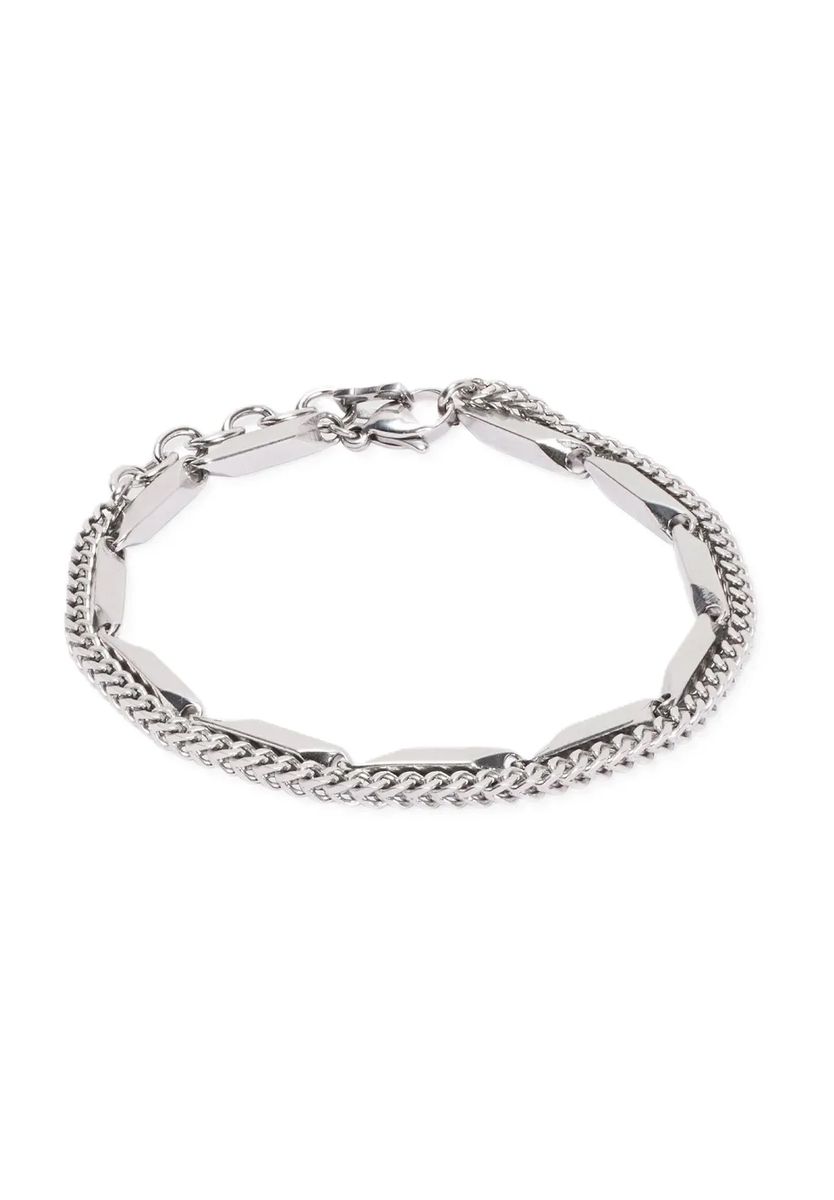 Zweireihiges Collier mit gedrehten Elementen