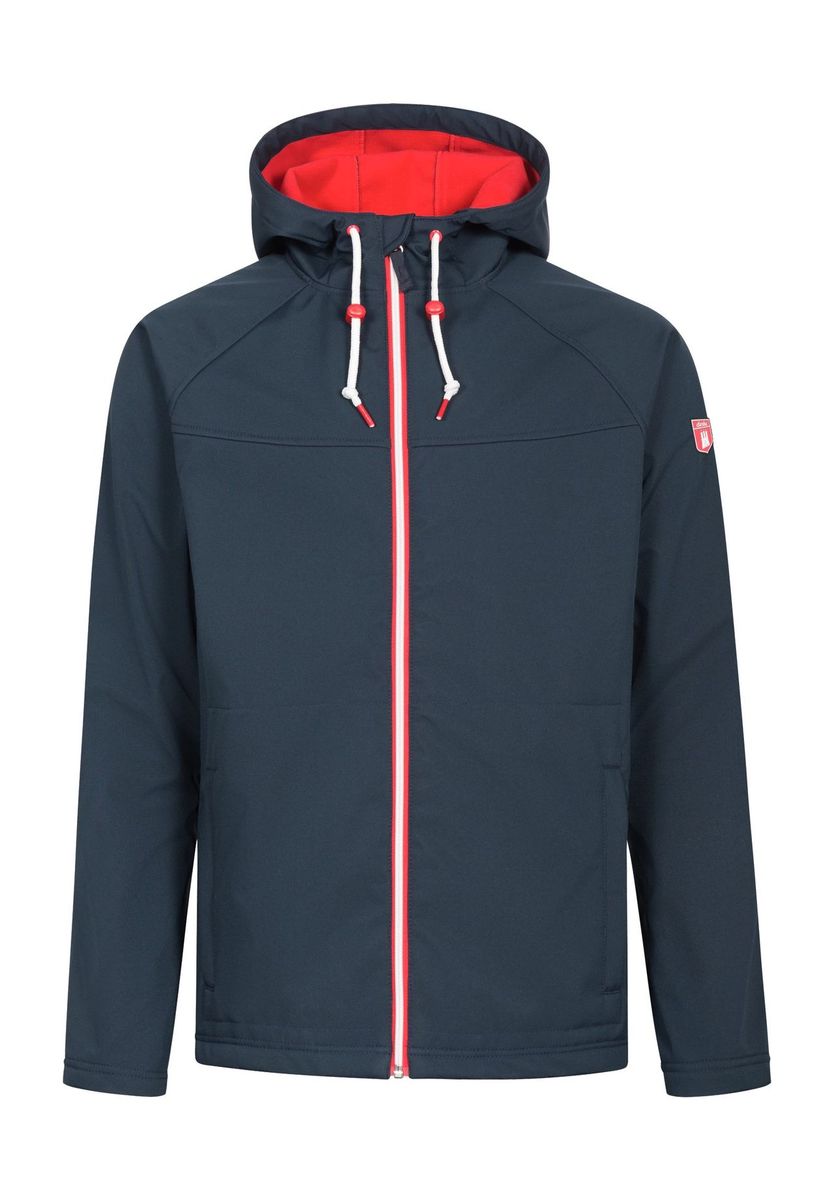 Sportliche Softshelljacke mit Kapuze
