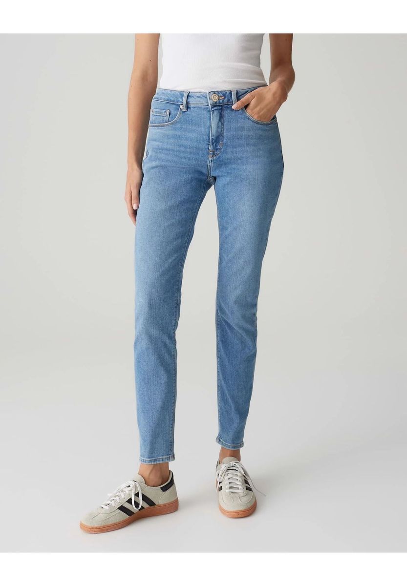 Schmal geschnittene Jeans in Knöchellänge