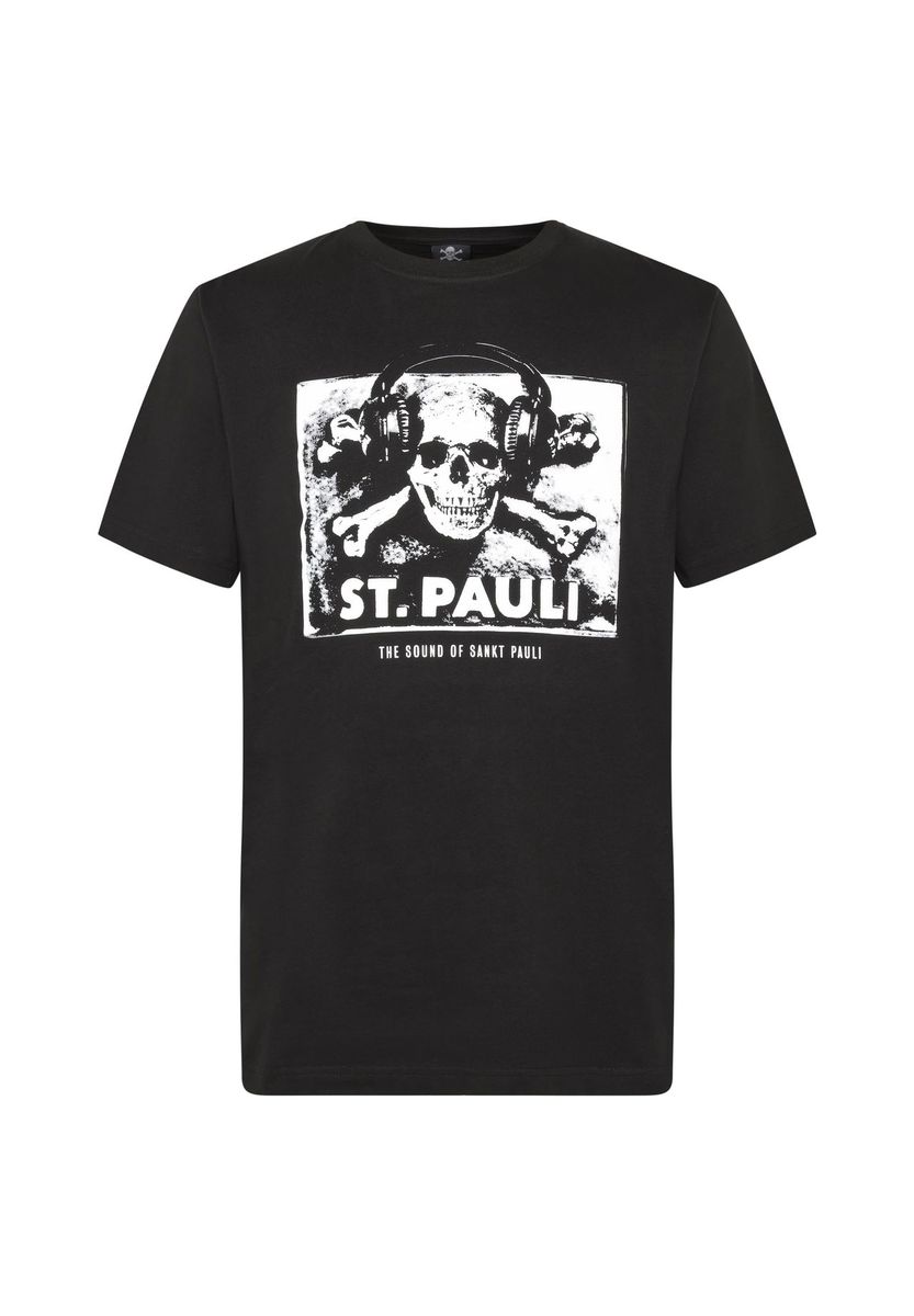 St. Pauli Totenkopf Grafik T-Shirt