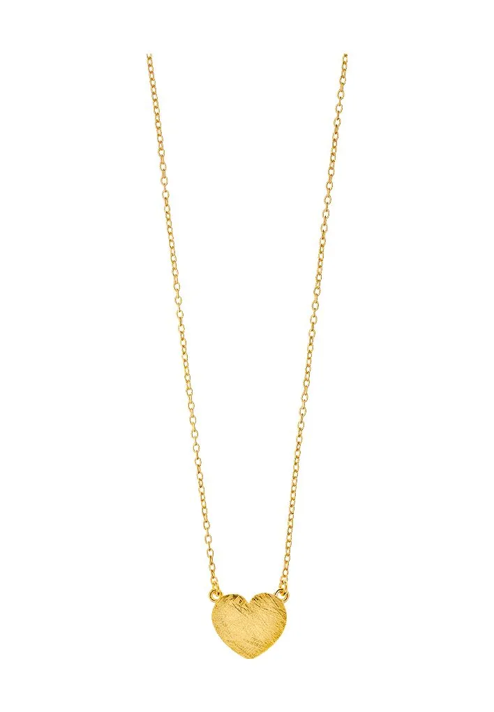 Leaf Damen Kette mit Anhänger, 925er Silber, GOLD