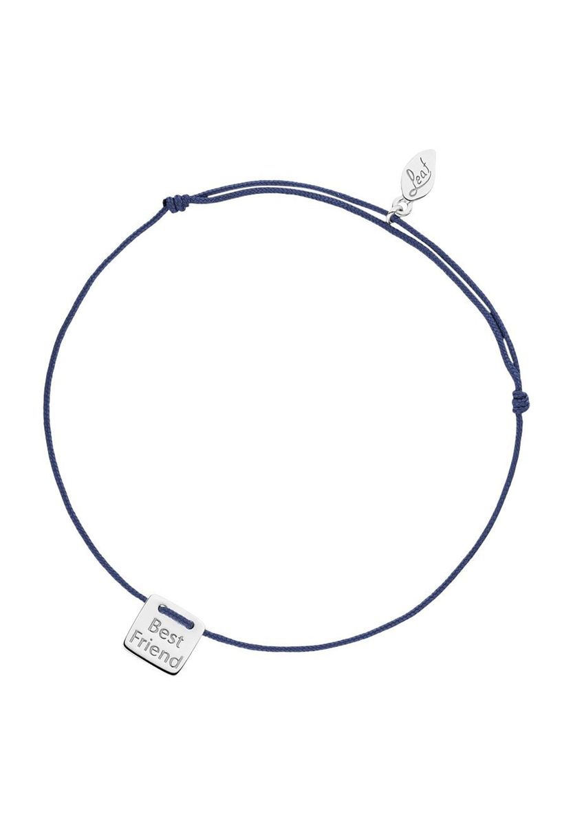 Best Friend Silber Textil Armband