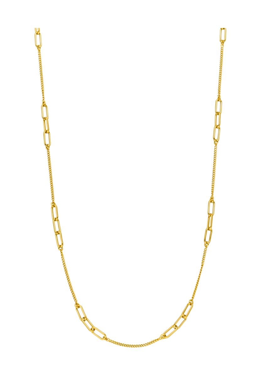 Leaf Damen Kette, 925er Silber, GOLD
