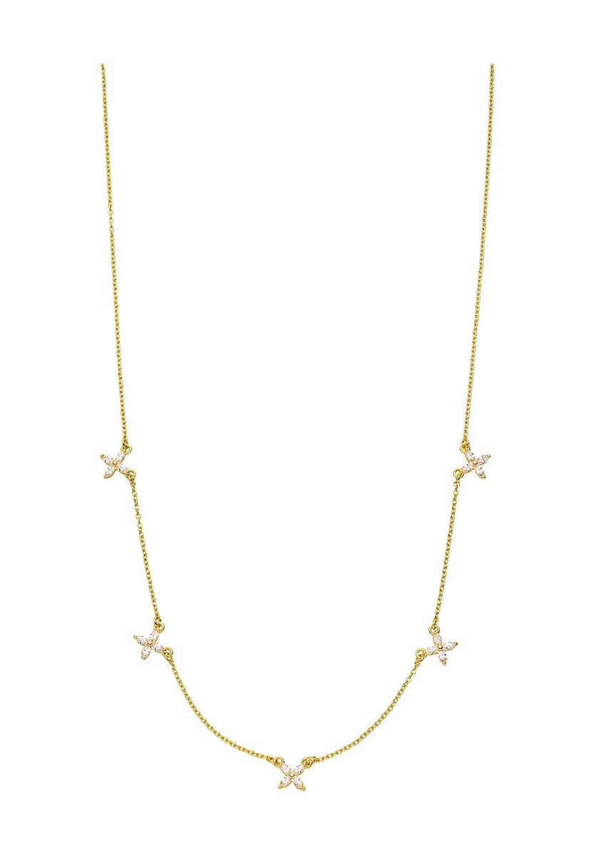 Leaf Damen Kette, 925er Silber, GOLD