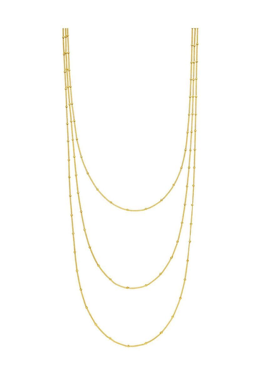Leaf Damen Kette, 925er Silber, GOLD