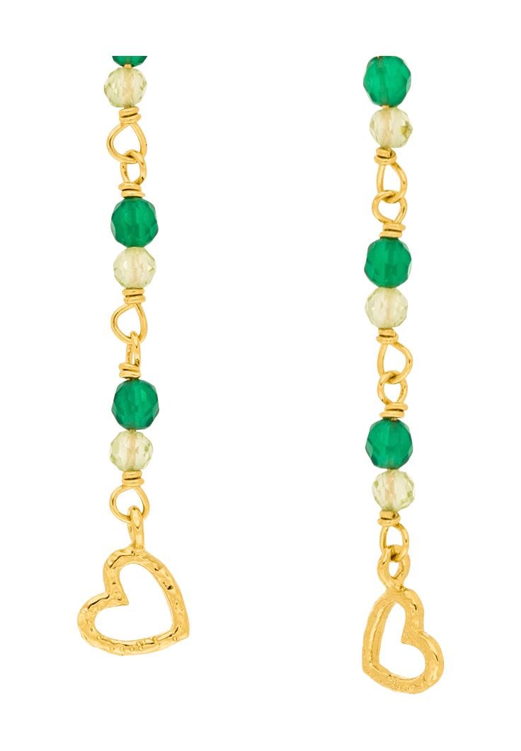 Leaf Damen Creolen, 925er Silber, GOLD