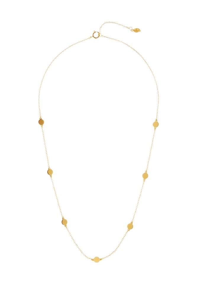 Leaf Damen Kette, 925er Silber, SILBER 925/GELBGOL, 45