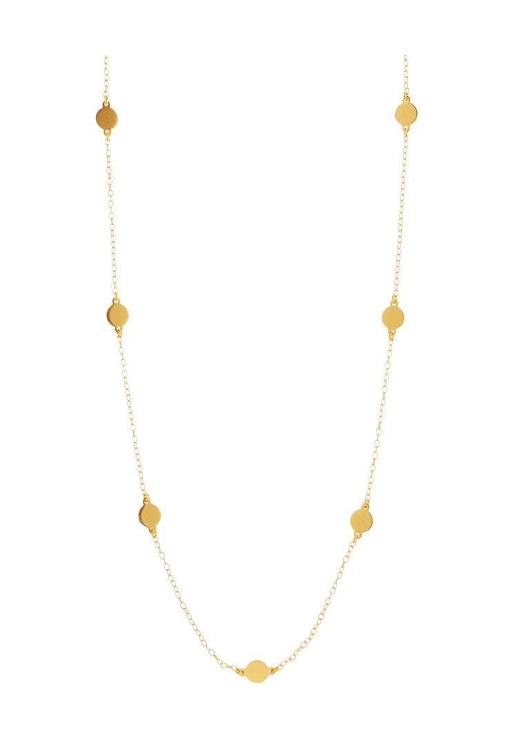 Leaf Damen Kette, 925er Silber, SILBER 925/GELBGOL, 45