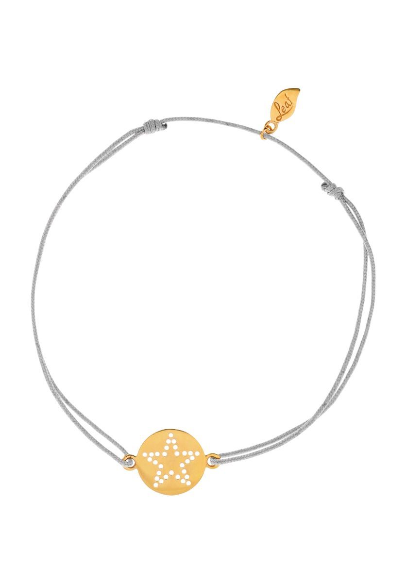 Zartes Stern-Kordelarmband
