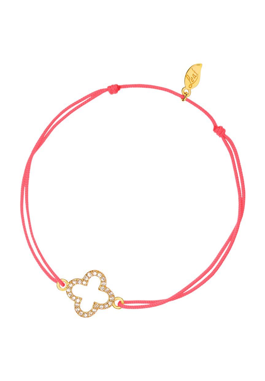 Verstellbares Armband mit Klee-Anhänger