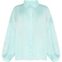Locker geschnittene Bluse mit Laternenärmeln