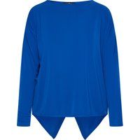 Locker geschnittene Bluse mit spitzem Saum