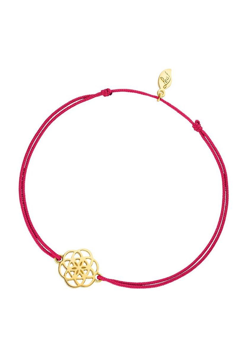 Zartes fuchsiafarbenes Armband mit Anhänger