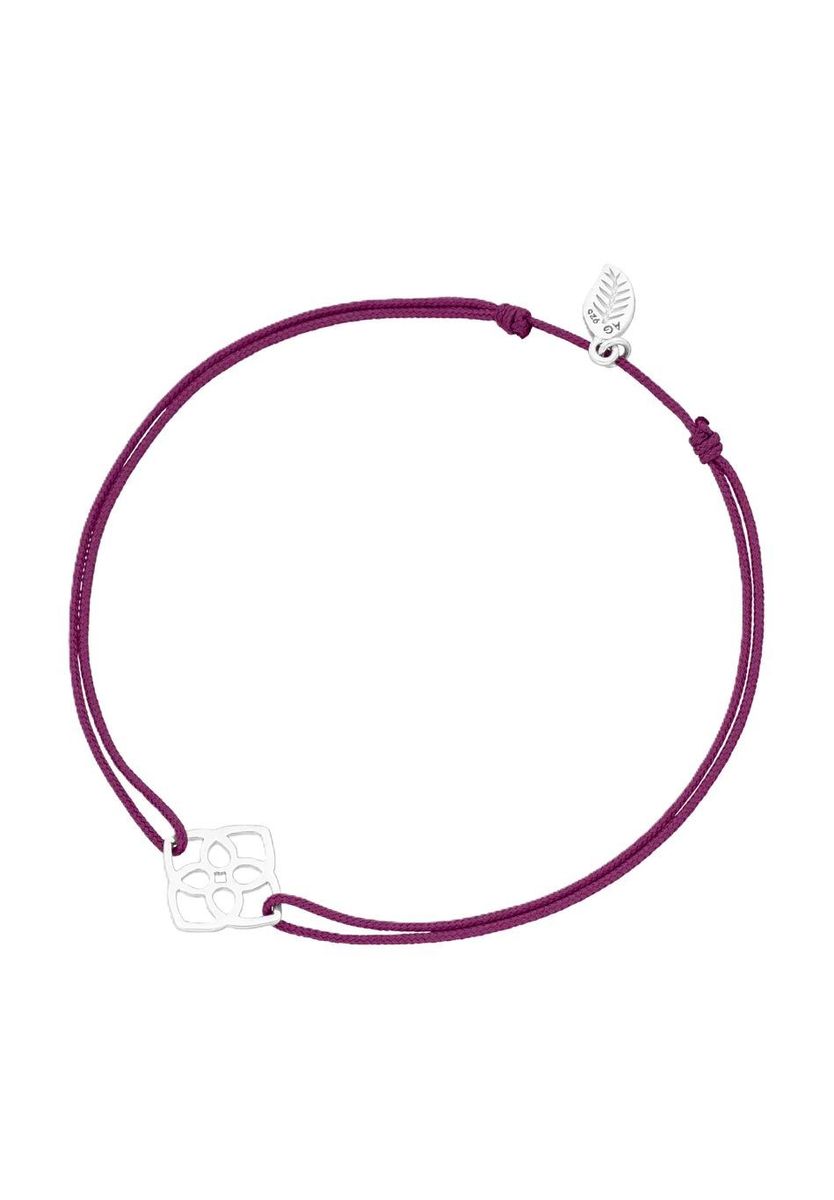 Zartes Silbernes Armband mit Blumenanhänger