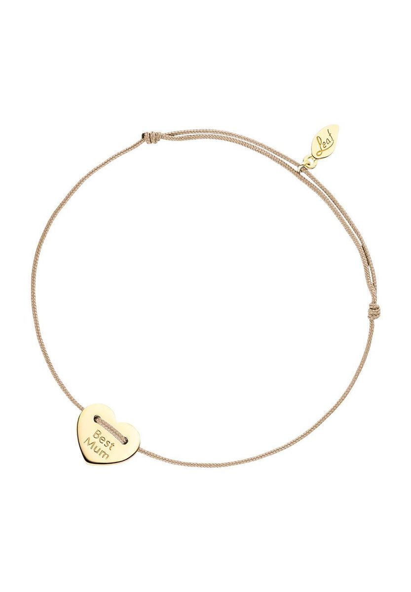 Zartes Best Mum Herz Schnur Armband