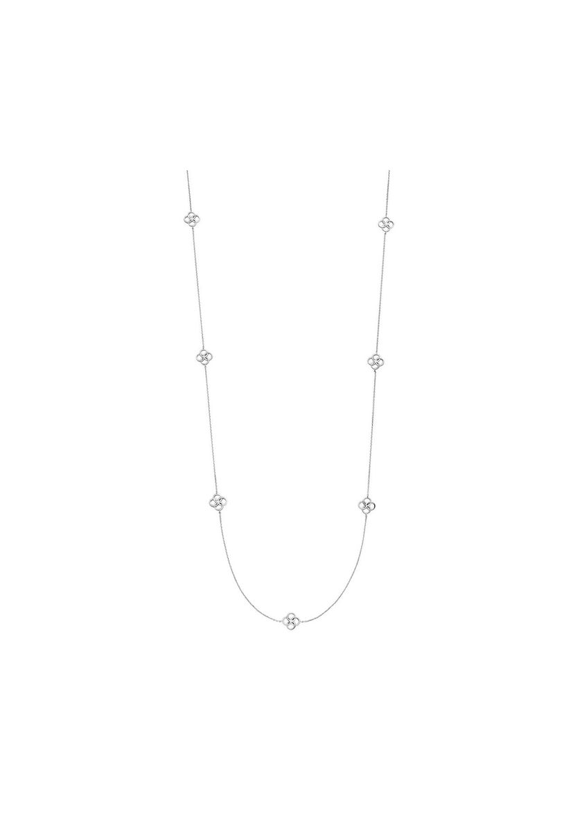 Leaf Damen Kette mit Anhänger, 925er Silber, SILBER