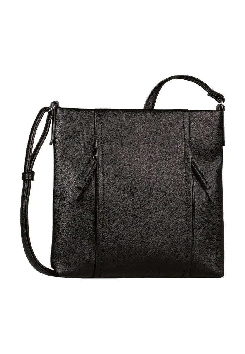 TOM TAILOR Umhängetasche, Kunstleder, Reißverschluss, für Damen, schwarz