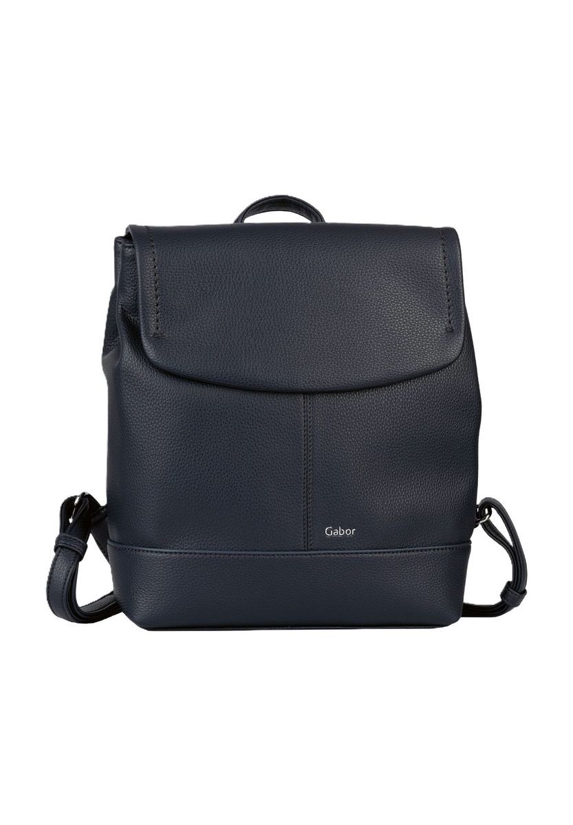 Klassischer Rucksack mit Klappe aus Kunstleder