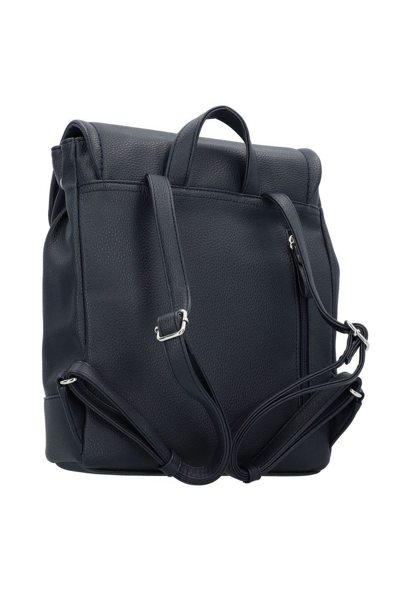 Klassischer Rucksack mit Klappe aus Kunstleder