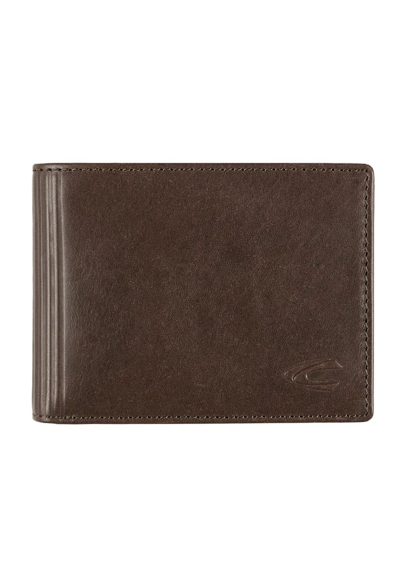 Geprägte Leder-Bifold-Brieftasche